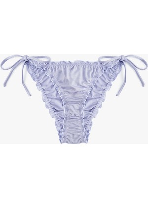 Bağlamalı Fırfırlı Bikini Altı