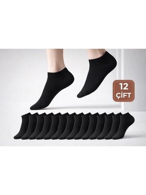 Qulat Kadın Basic Patik Çorap 12 Çift – Yumuşak Dokulu Günlük Kullanım