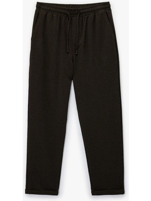Koton Duble Paça Cepli Viskon Karışımlı Beli Bağcıklı Pantolon