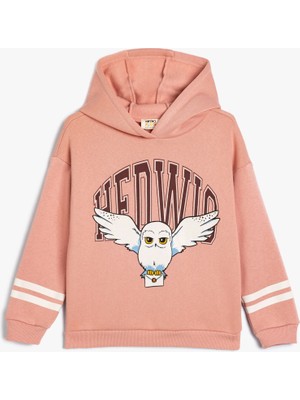 Koton Baskılı Kız Çocuk Pembe Sweatshırt 5WKG10376AK