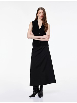 Koton Düğmeli V Yaka Triko Yelek