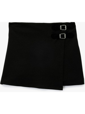 Koton Toka Detaylı Viskon Karışımlı Basic Şort Etek