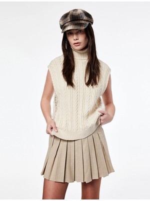 Koton x Şahika Ercümen - Pileli Mini Etek
