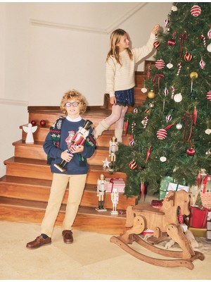 Koton Dantel Detaylı Pullu Payetli Mini Yılbaşı Etek