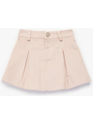 Koton Pamuklu A Kesim Diz Üstü Pileli Etek