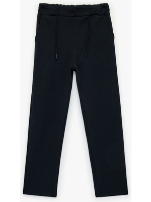 Koton Fermuarlı Cepli Pamuklu Beli Bağcıklı Basic Eşofman Altı