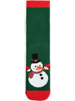 Koton Kardan Adam Detaylı Pamuklu Havlu Çorap