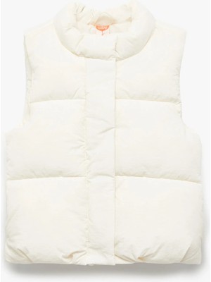 Dik Yaka Kolsuz Çıtçıt Kapamalı Şişme Yelek