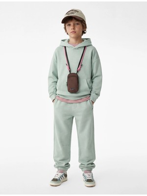 Koton Cepli Beli Lastikli Oversize Basic Jogger Eşofman Altı