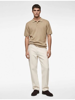 Koton Regular Fit Kol Detaylı Düğmeli Polo Yaka Kısa Kollu Triko Tişört