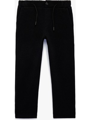 Koton Fermuarlı Cepli Pamuklu Beli Bağcıklı Basic Eşofman Altı