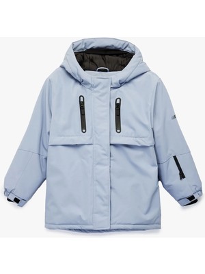 Koton Kapşonlu Uzun Kollu Fermuar Detaylı Oversize Mont