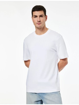 Koton Regular Fit Kısa Kollu Pamuklu Bisiklet Yaka Tişört