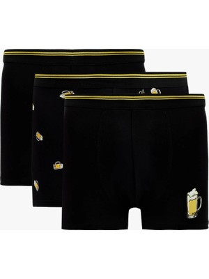 Koton Pamuklu Baskılı 3'lü Boxer Seti