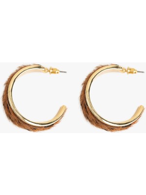 Koton Pelu Detaylı Halka Küpe