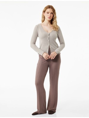 Rahat Kesim Beli Lastikli Modal Pijama Altı