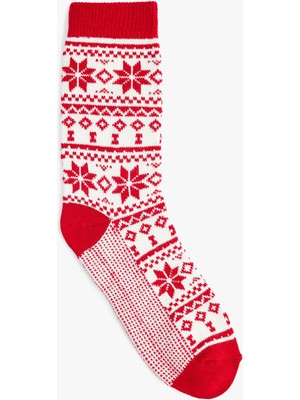 Koton Yılbaşı Temalı Kalın Soket Çorap