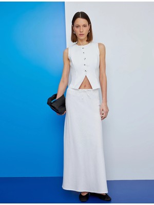 Koton Suni Deri Fermuarlı El Çantası