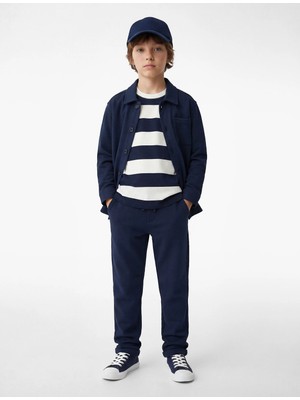 Koton Pike Kumaş Beli Lastikli Bağlamalı Duble Paça Cepli Eşofman Altı