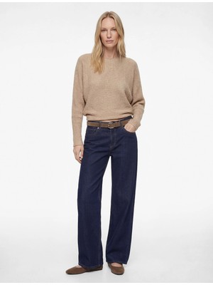 Koton Regular Fit Uzun Yarasa Kollu Bisiklet Yaka Sweatshirt