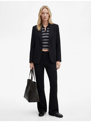 Koton Scuba Kumaş Slim Fit Ispanyol Paça Tayt