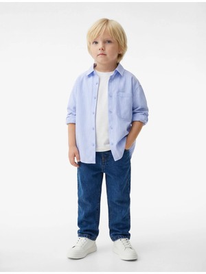 Koton Pamuklu Cepli Düğmeli Denim Pantolon