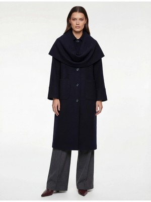 Koton Atkılı Kaban Kaşe Uzun Cepli Düğmeli Uzun Kollu