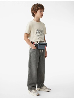 Koton Lisanslı Tom ve Jerry Baskılı Kısa Kollu Bisiklet Yaka Pamuklu Tişört