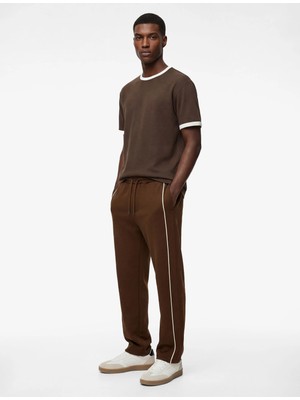 Koton Fermuarlı Cepli Nervürlü Şardonlu Beli Bağcıklı Eşofman Altı