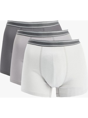 Koton Pamuklu Bel Detaylı 3'lü Boxer Seti