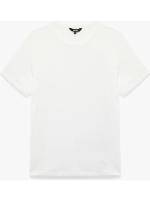 Koton Kısa Kollu Bisiklet Yaka Pamuklu Slim Fit Tişört