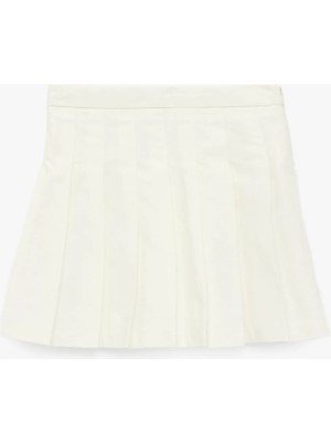 Koton Pamuklu Kalın Pileli Basic Mini Etek