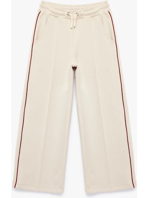 Koton Pamuklu Cep Detaylı Beli Bağlamalı Geniş Paça Pantolon