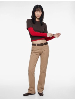 Koton Pamuklu Cepli Düğmeli Ispanyol Paça Crop Jean Pantolon -  Kick Flare Jeans