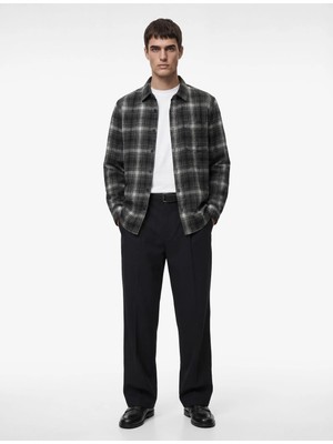 Koton Regular Fit Uzun Kollu Düğmeli Klasik Yaka Oduncu Gömleği