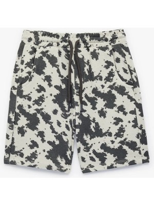 Koton Pamuklu Eli Bağcıklı Baskılı Cepli Şort