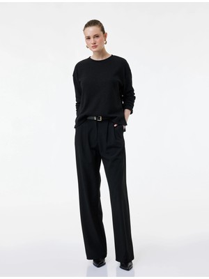 Koton Regular Fit Uzun Kollu Bisiklet Yaka Tişört