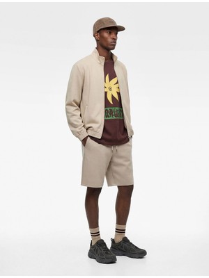 Koton Uzun Kollu Cepli Dik Yaka Fermuarlı Slim Ceket