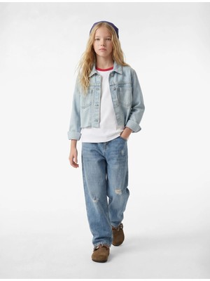 Koton Pamuklu Cepli Mom Fit Denim Pantolon