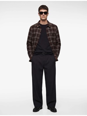 Koton Regular Fit Uzun Kollu Klasik Yaka Oduncu Gömleği