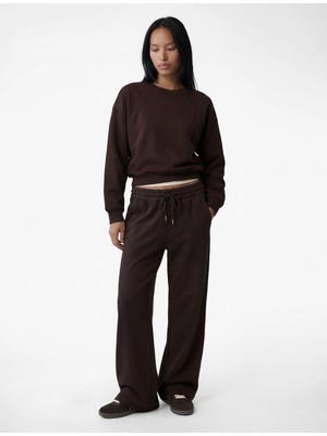 Koton Uzun Kollu Bisiklet Yaka Üç Iplik Sweatshirt