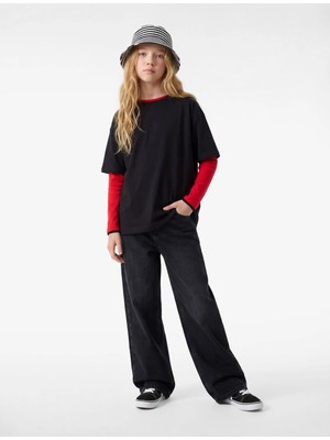 Koton Pamuklu Cepli Geniş Paça Denim Pantolon