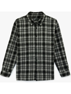 Koton Klasik Yaka Düğmeli Uzun Kollu Oduncu Gömleği