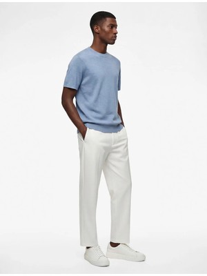 Koton Regular Fit Cepli Beli Bağcıklı Kumaş Pantolon