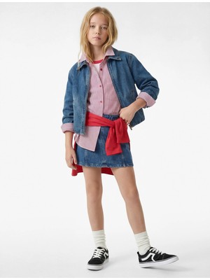 Koton Pamuklu A Kesim Denim Etek