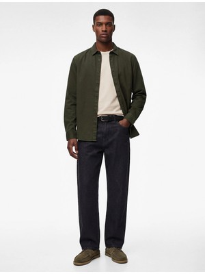 Koton Regular Fit Pamuklu Klasik Yaka Uzun Kollu Gömlek