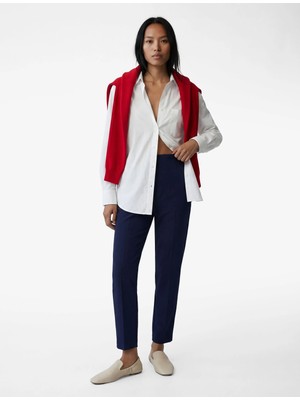 Koton Yüksek Bel Cepli Cigarette Kumaş Pantolon