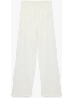 Koton  Viskon Karışımlı Geniş Paça Pantolon