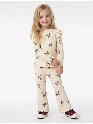 Koton Pamuklu Fiyonk Desenli Fırfırlı 2'li Takım