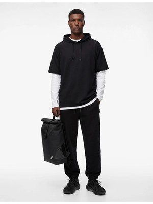 Koton Cepli Beli Bağcıklı Tapered Fit Spor Eşofman Altı
